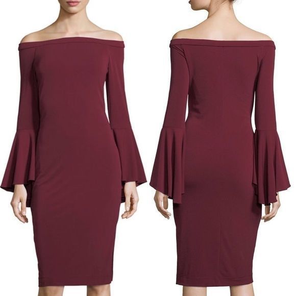 5 Twelve Off the Shoulder Bell Sleeve Shea… - Picture 1 of 7